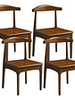 Silla Windsor Bistró Madera Color Nogal Set 4 Unidades - Miniatura 1