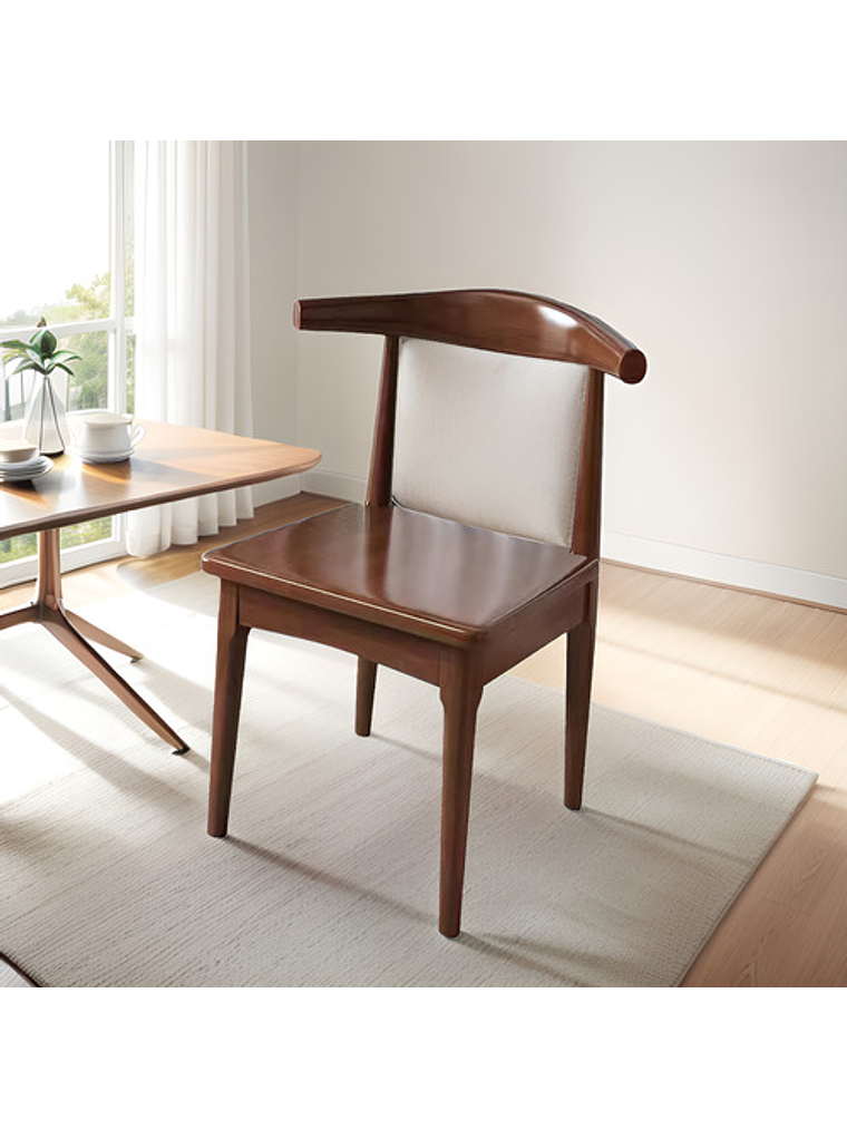 Silla Windsor Bistró Madera Color Nogal Set 4 Unidades 4