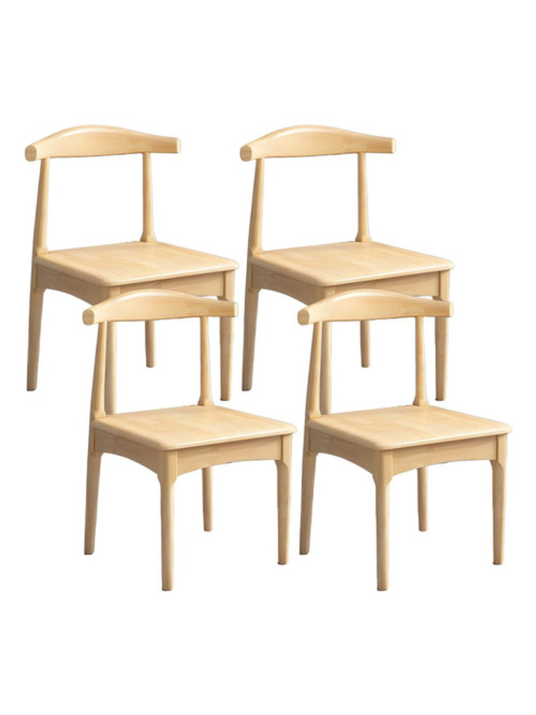 Silla Windsor Bistró Madera Original Natural Set 4 Unidades 1