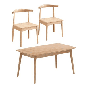 Mesa Con 2 Sillas Windsor Bistró Madera Original 100x60