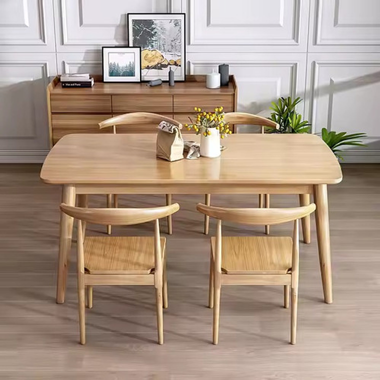 Mesa Con 4 Sillas Windsor Bistró Madera Original 130x80 2