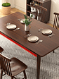 Mesa Con 4 Sillas Windsor Madera Nogal 130x80 - Miniatura 3