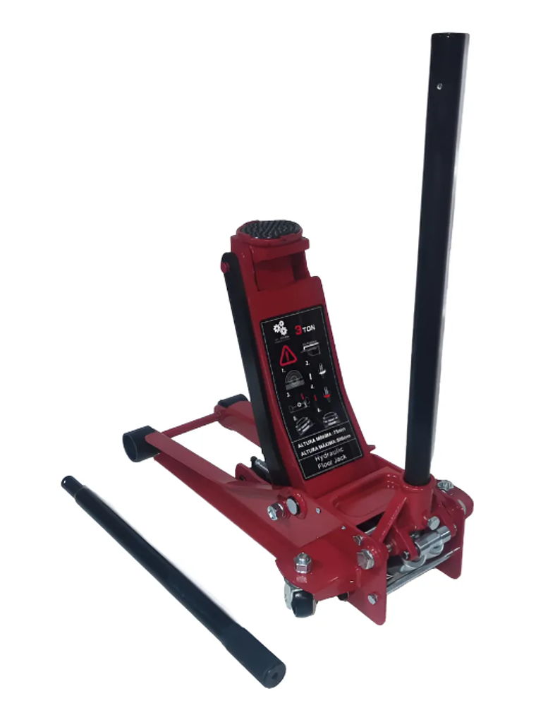 Gata Reforzada  Hidráulica 3Toneladas -  Doble Pistón - Rápida 1