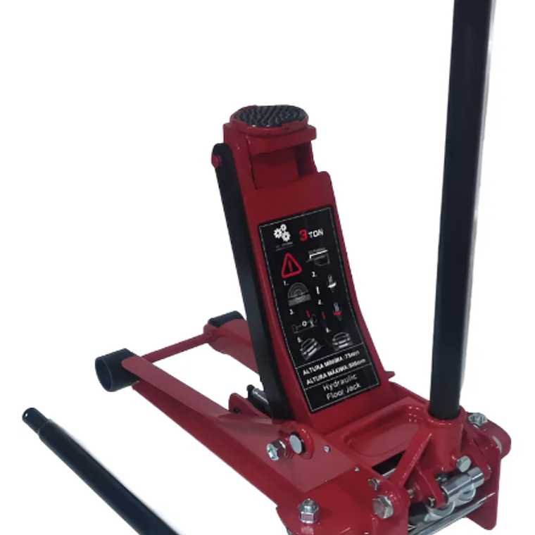 Gata Reforzada  Hidráulica 3Toneladas -  Doble Pistón - Rápida 1