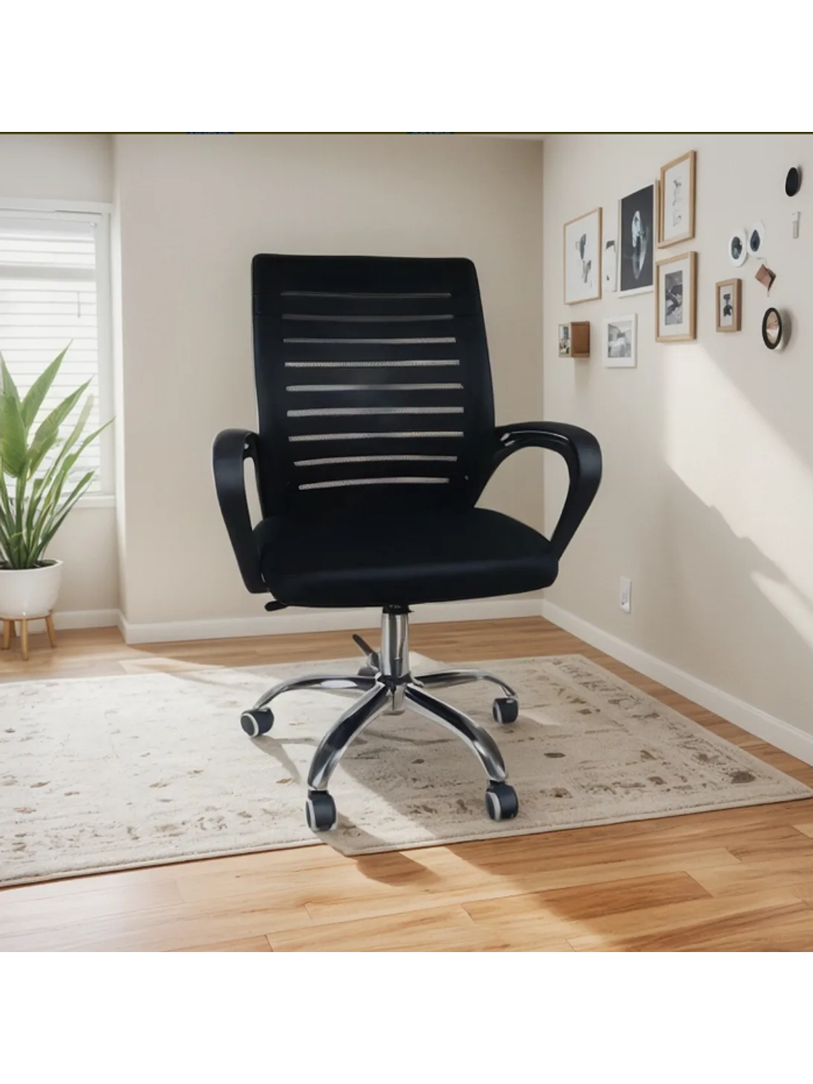 Silla Escritorio Oficina Luxor Executive Negra  1