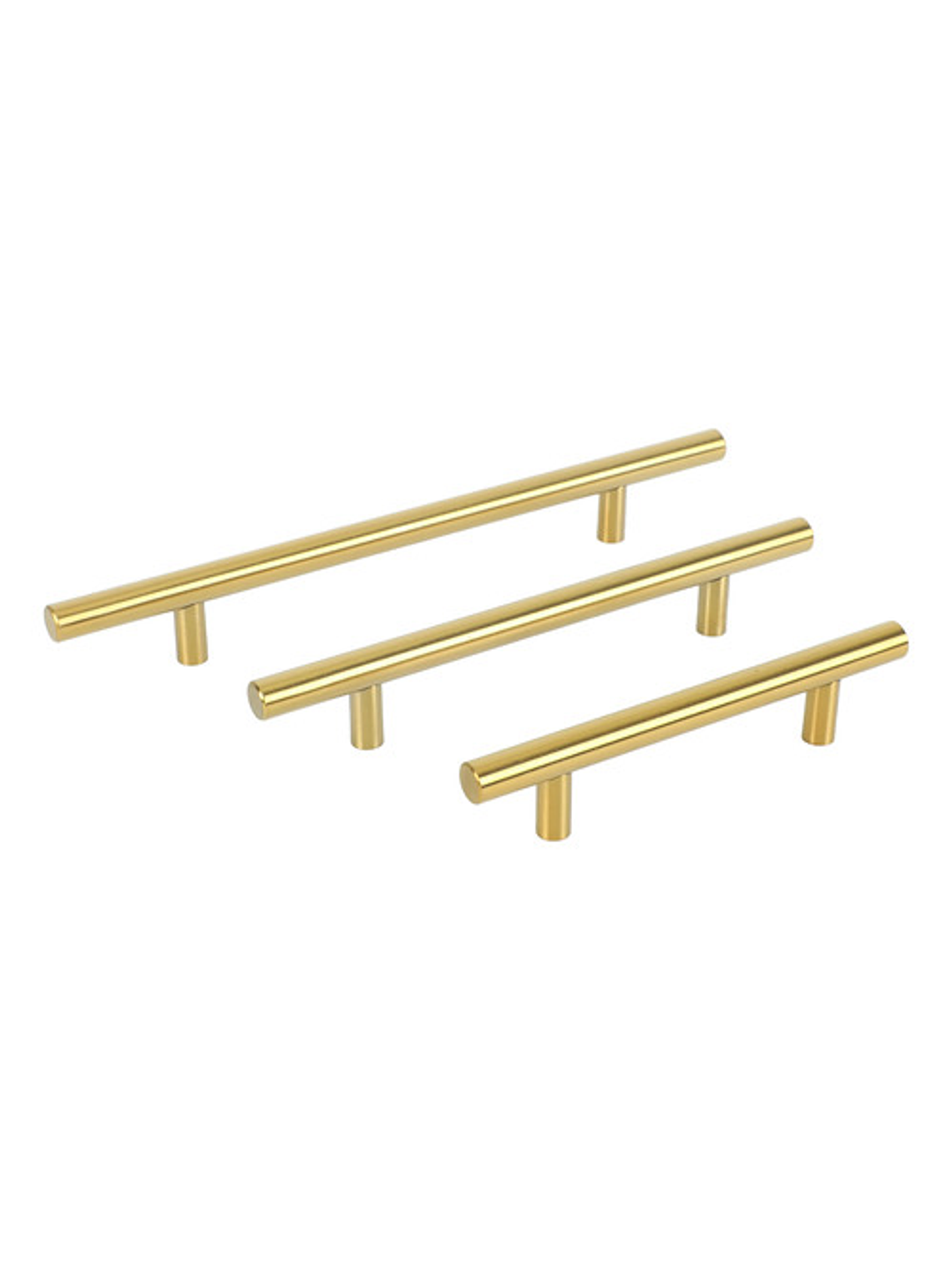 Pack 10 Tiradores Madrid Sevillano 128/200 Metal Dorado 1