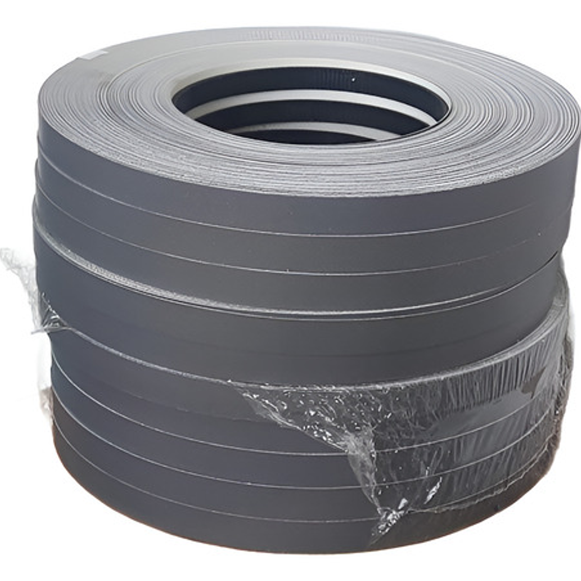 Pack 10 Rollos 100 Mt Tapacanto Encolado Gris Grafito 20mm 2