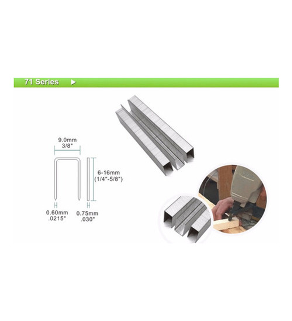 Corchete 7110 Grapa Calibre 22 Caja 10000 Unidades