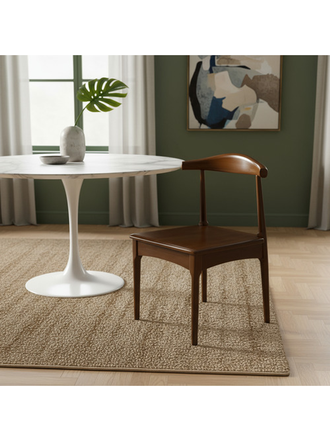 Silla Windsor Bistró Madera Color Nogal Set 2 Unidades 1