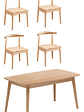 Mesa Con 4 Sillas Windsor Bistró Madera Original 120x70 - Miniatura 1