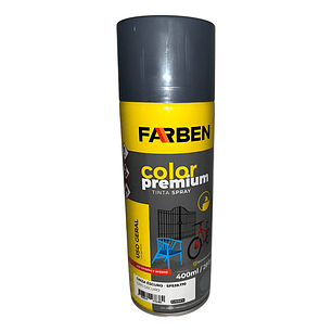 Pintura Spray Farben 400 Ml Gris Oscuro Secado Rápido
