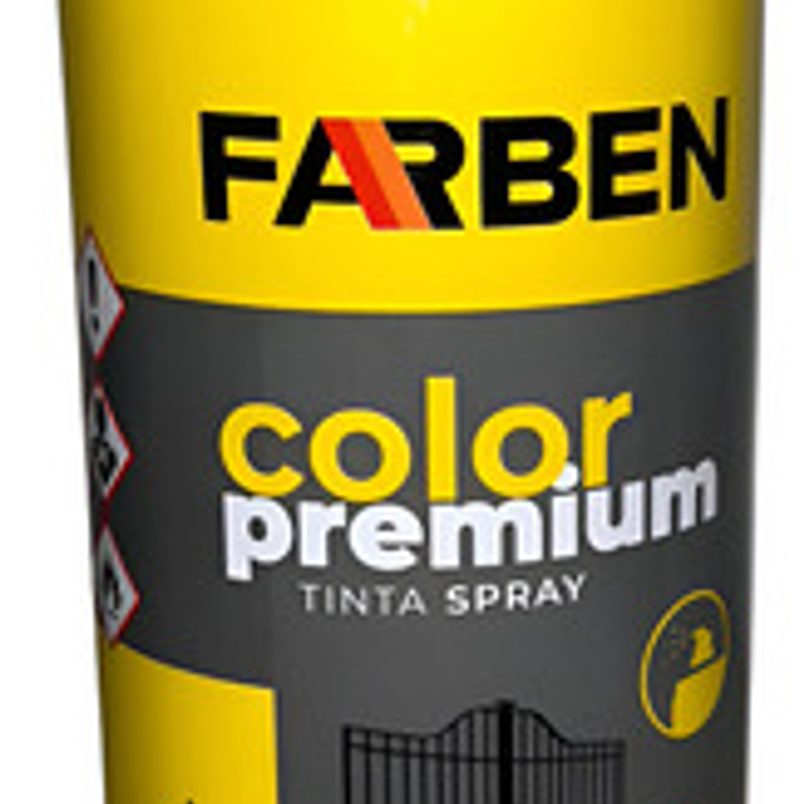 Pintura Spray Farben 400 Ml Gris Oscuro Secado Rápido 1