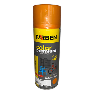 Pintura Spray Farben 400 Ml Naranja Brillante Secado Rápido