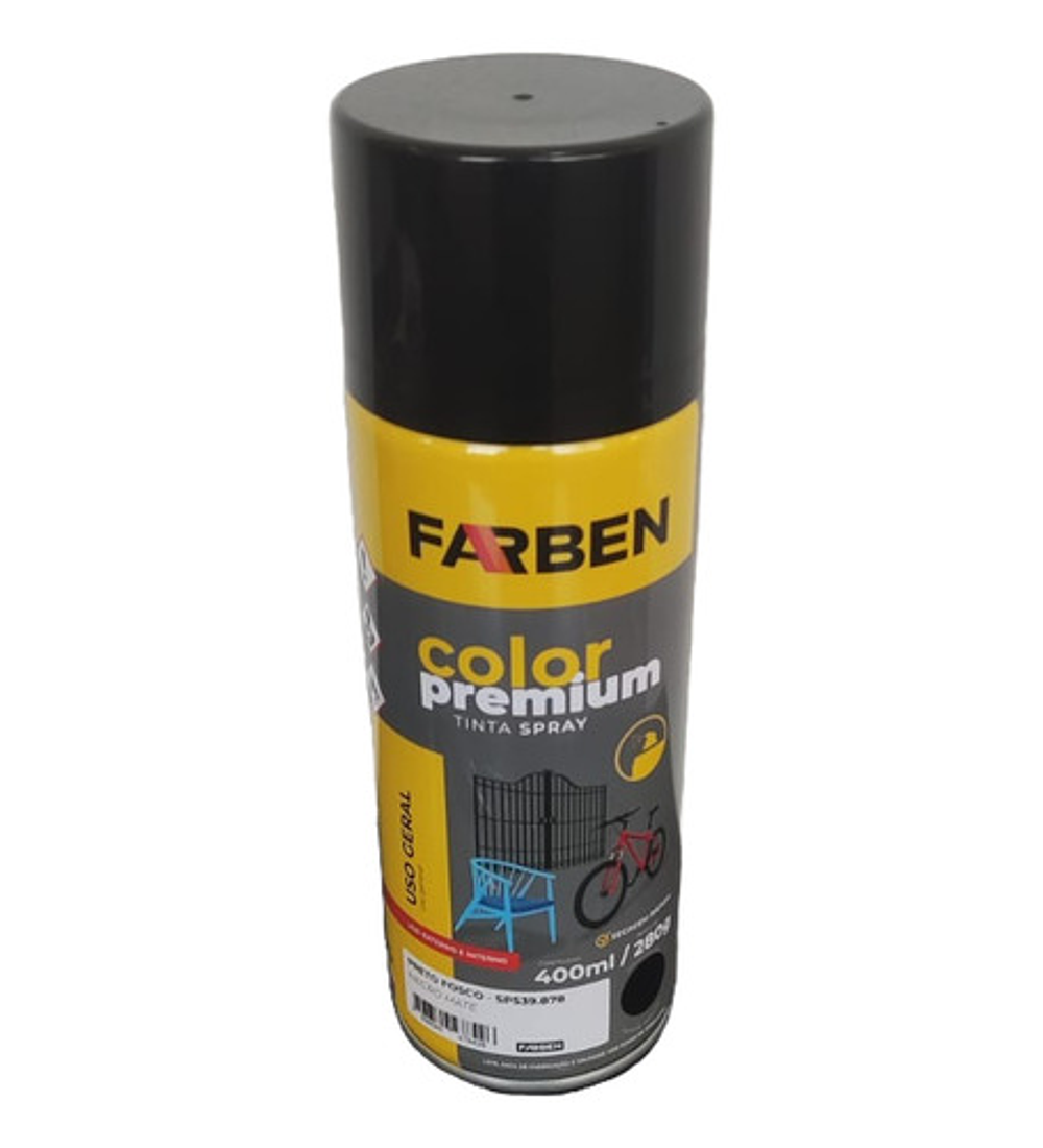 Pintura Spray Farben 400 Ml Naranja Brillante Secado Rápido