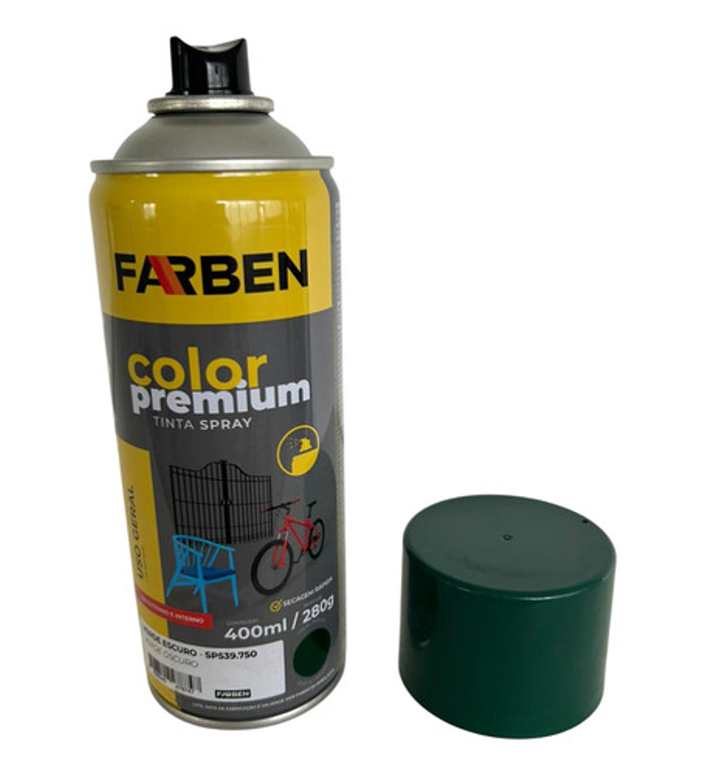 Pintura Spray Farben 400 Ml Verde Brillante Secado Rápido