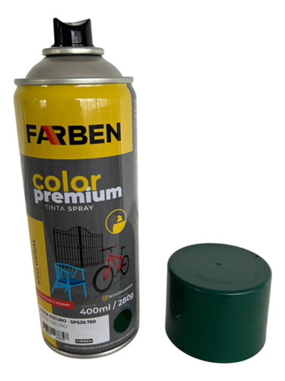 Pintura Spray Farben 400 Ml Verde Brillante Secado Rápido 2
