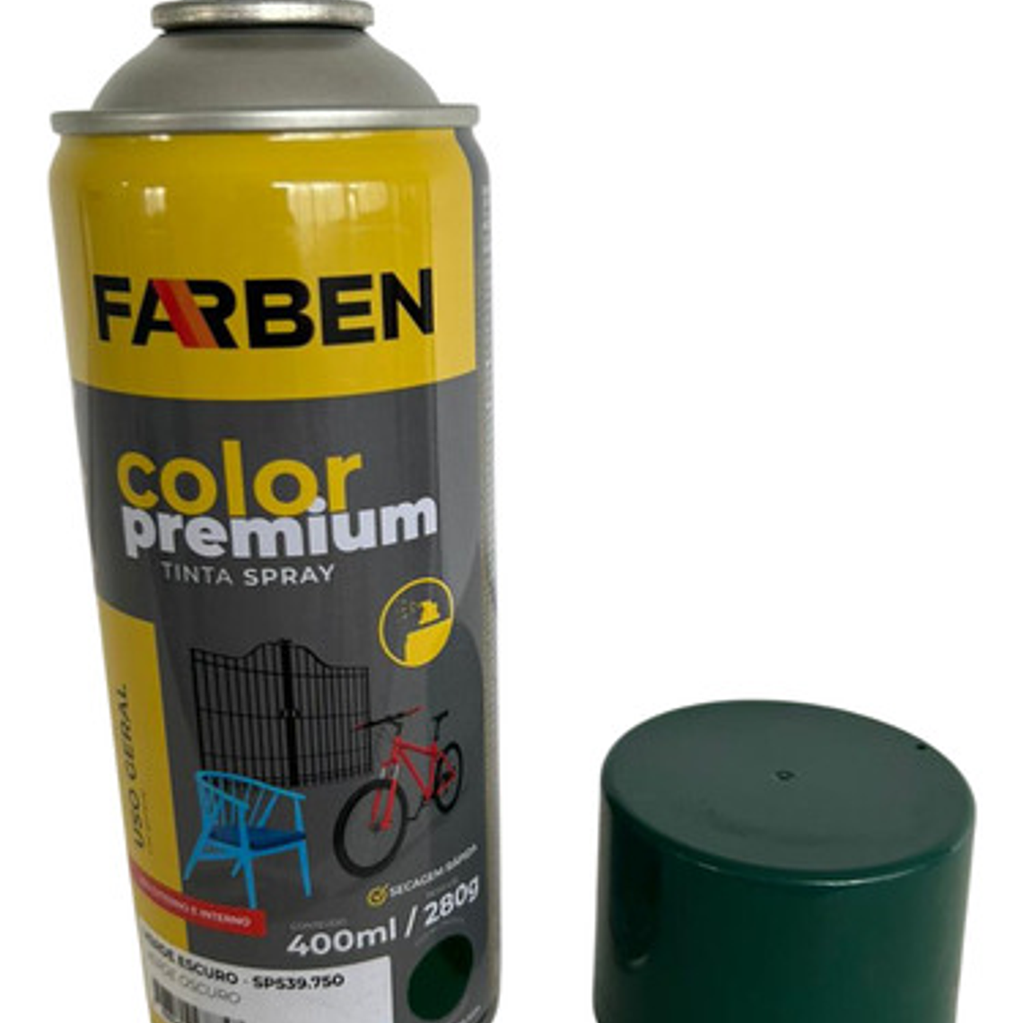 Pintura Spray Farben 400 Ml Verde Brillante Secado Rápido 2