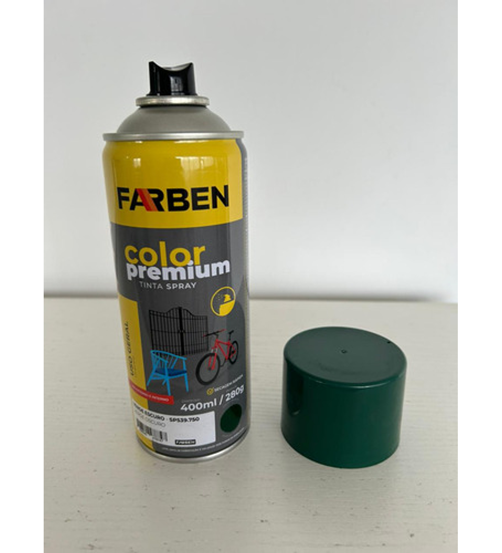 Pintura Spray Farben 400 Ml Verde Brillante Secado Rápido