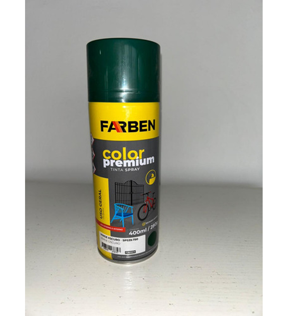 Pintura Spray Farben 400 Ml Verde Brillante Secado Rápido