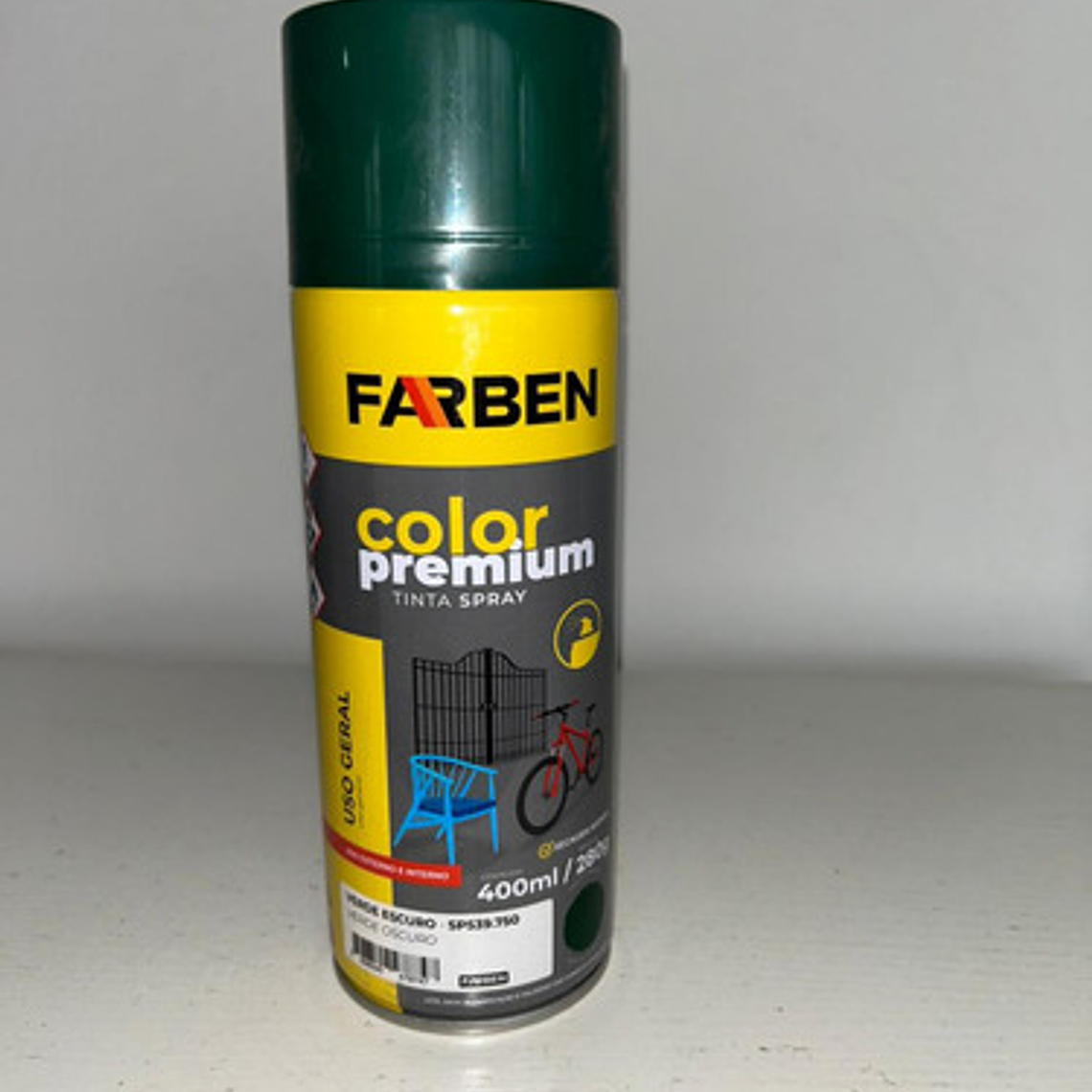 Pintura Spray Farben 400 Ml Verde Brillante Secado Rápido 6