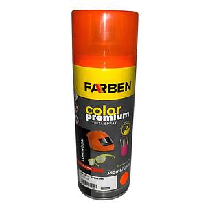 Pintura Spray Farben Premium 350 Ml Naranja Fluorescente