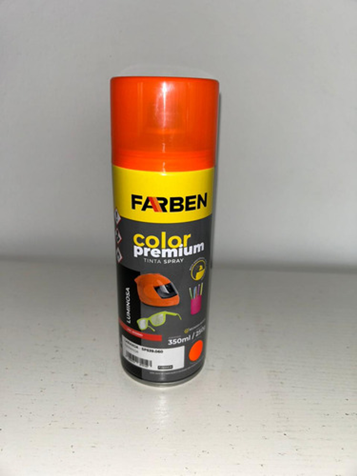 Pintura Spray Farben Premium 350 Ml Naranja Fluorescente 5