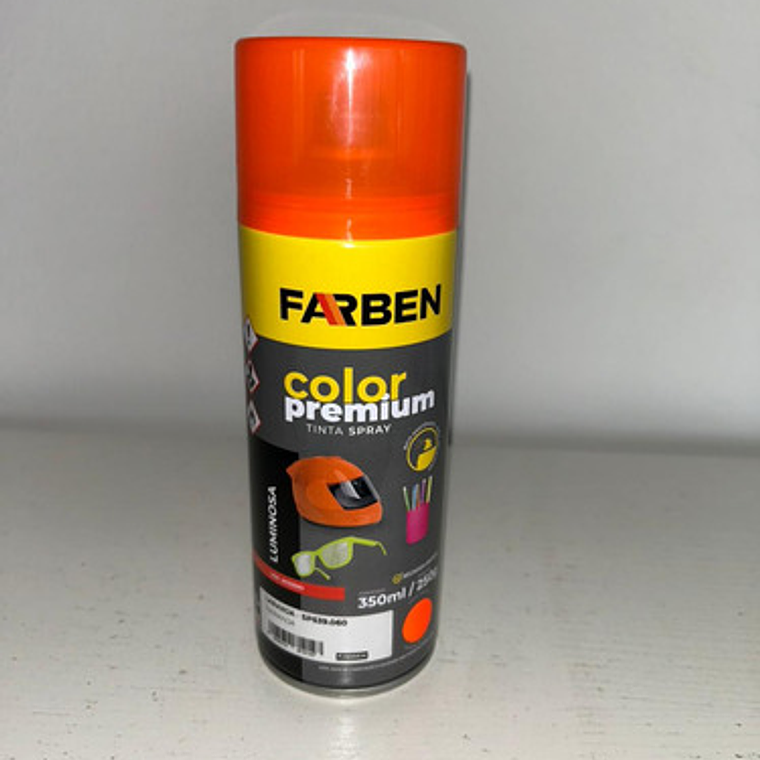 Pintura Spray Farben Premium 350 Ml Naranja Fluorescente 5