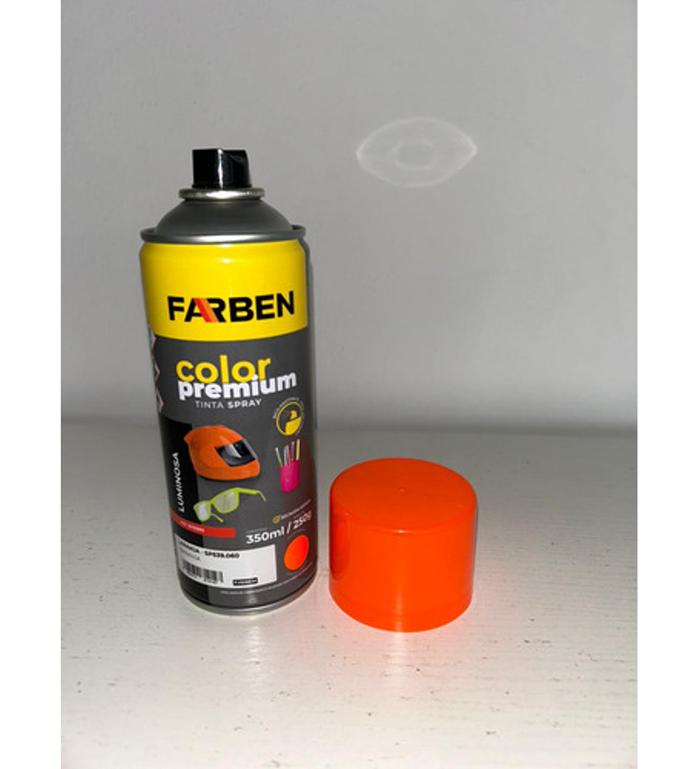Pintura Spray Farben Premium 350 Ml Naranja Fluorescente