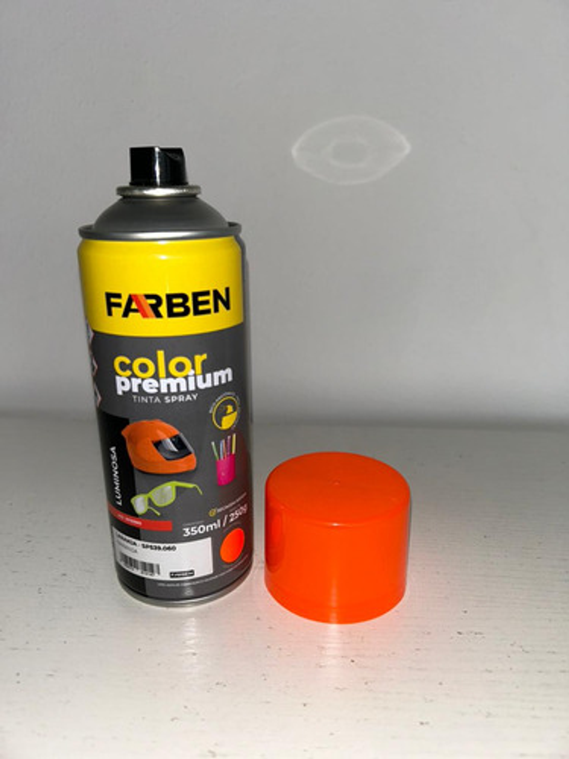 Pintura Spray Farben Premium 350 Ml Naranja Fluorescente 6