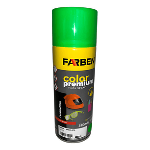 Pintura Spray Farben Premium 350 Ml Verde Fluorescente