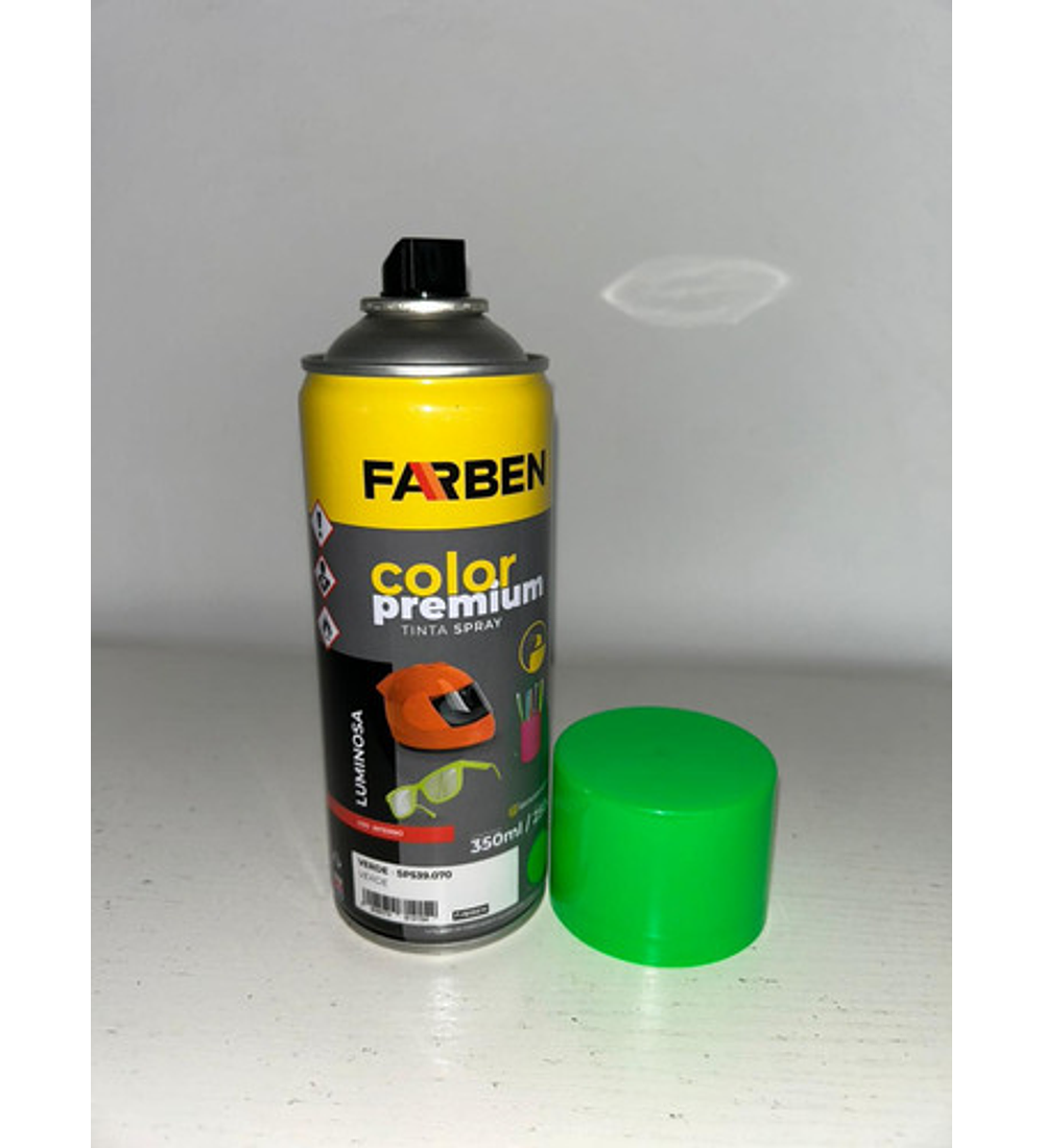 Pintura Spray Farben Premium 350 Ml Verde Fluorescente
