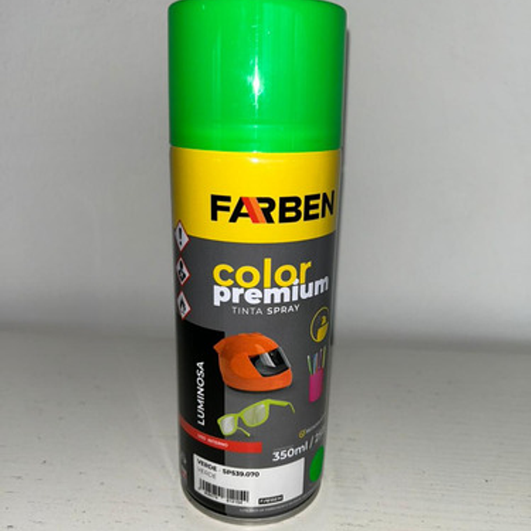 Pintura Spray Farben Premium 350 Ml Verde Fluorescente 6