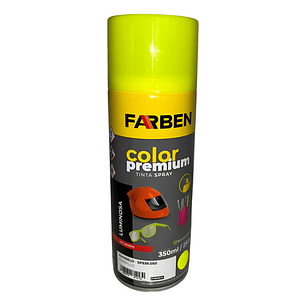 Pintura Spray Farben Premium 350 Ml Amarillo Fluorescente