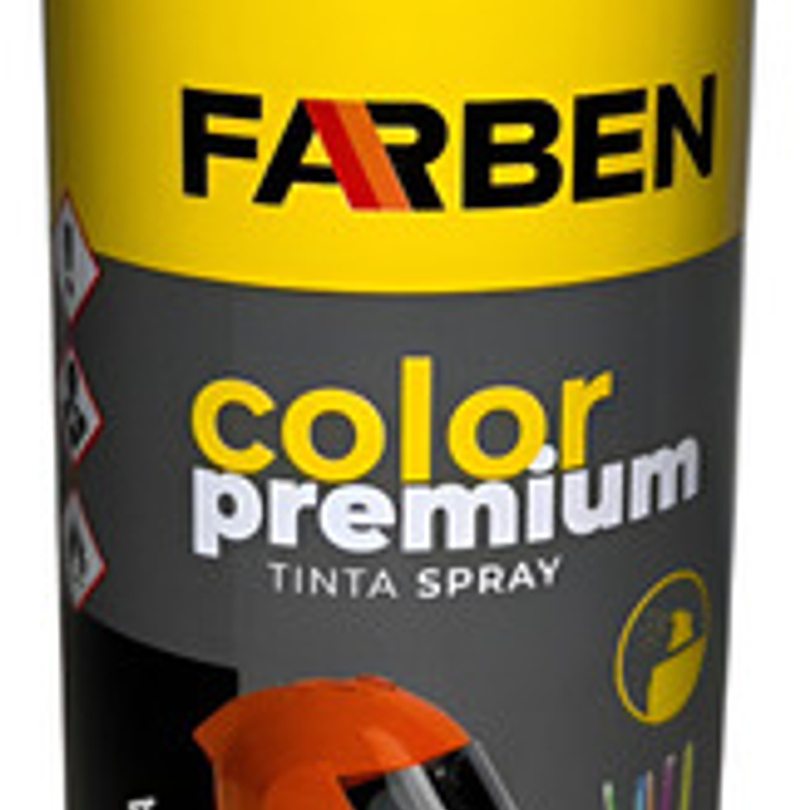 Pintura Spray Farben Premium 350 Ml Amarillo Fluorescente 1