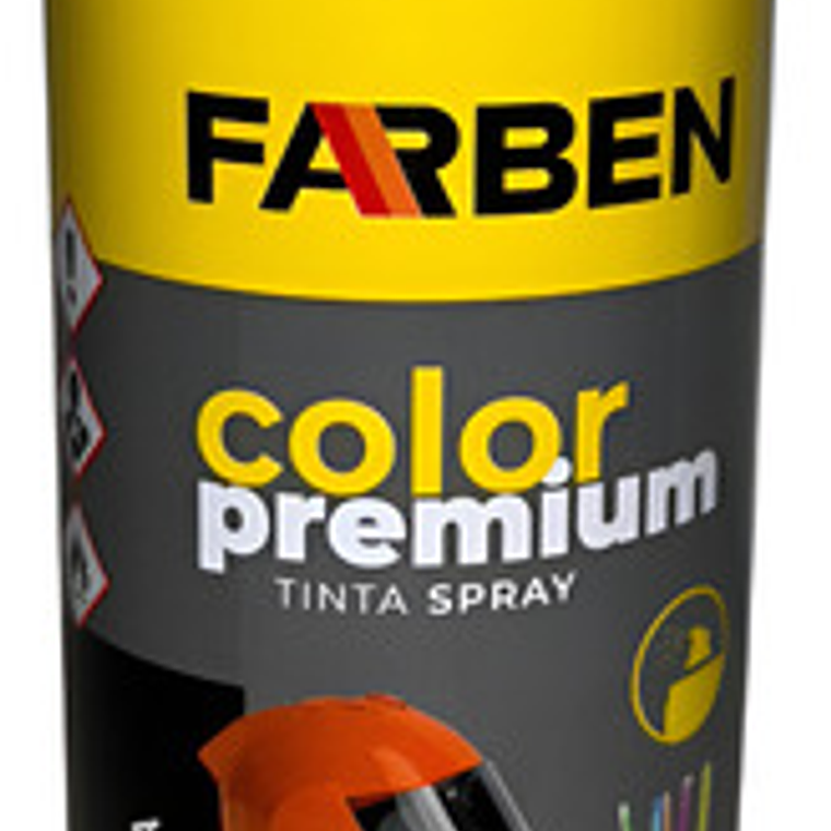 Pintura Spray Farben Premium 350 Ml Amarillo Fluorescente 1