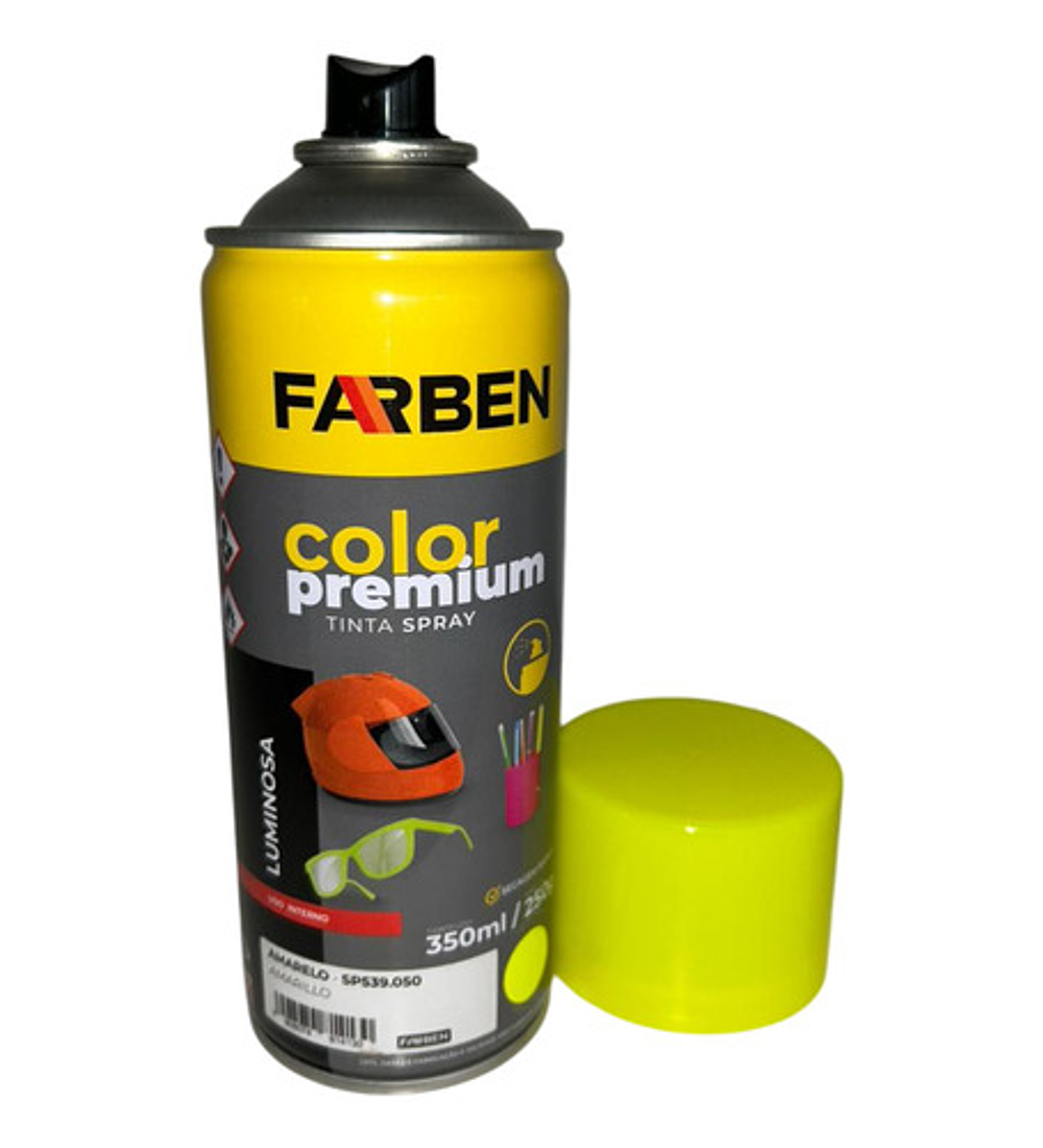 Pintura Spray Farben Premium 350 Ml Amarillo Fluorescente