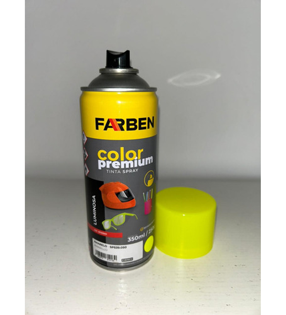 Pintura Spray Farben Premium 350 Ml Amarillo Fluorescente