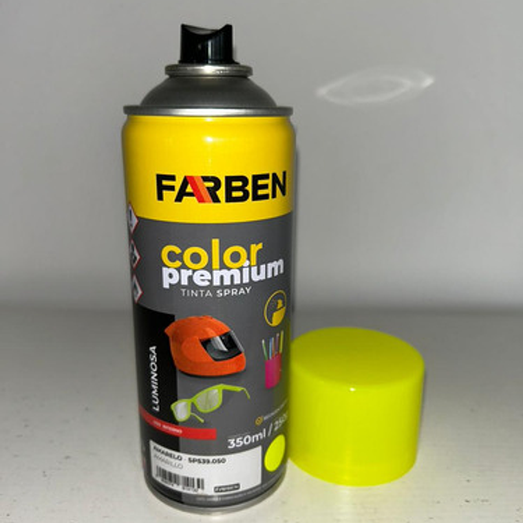Pintura Spray Farben Premium 350 Ml Amarillo Fluorescente 6