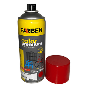 Pintura Spray Farben 400 Ml Rojo Brillante Secado Rápido