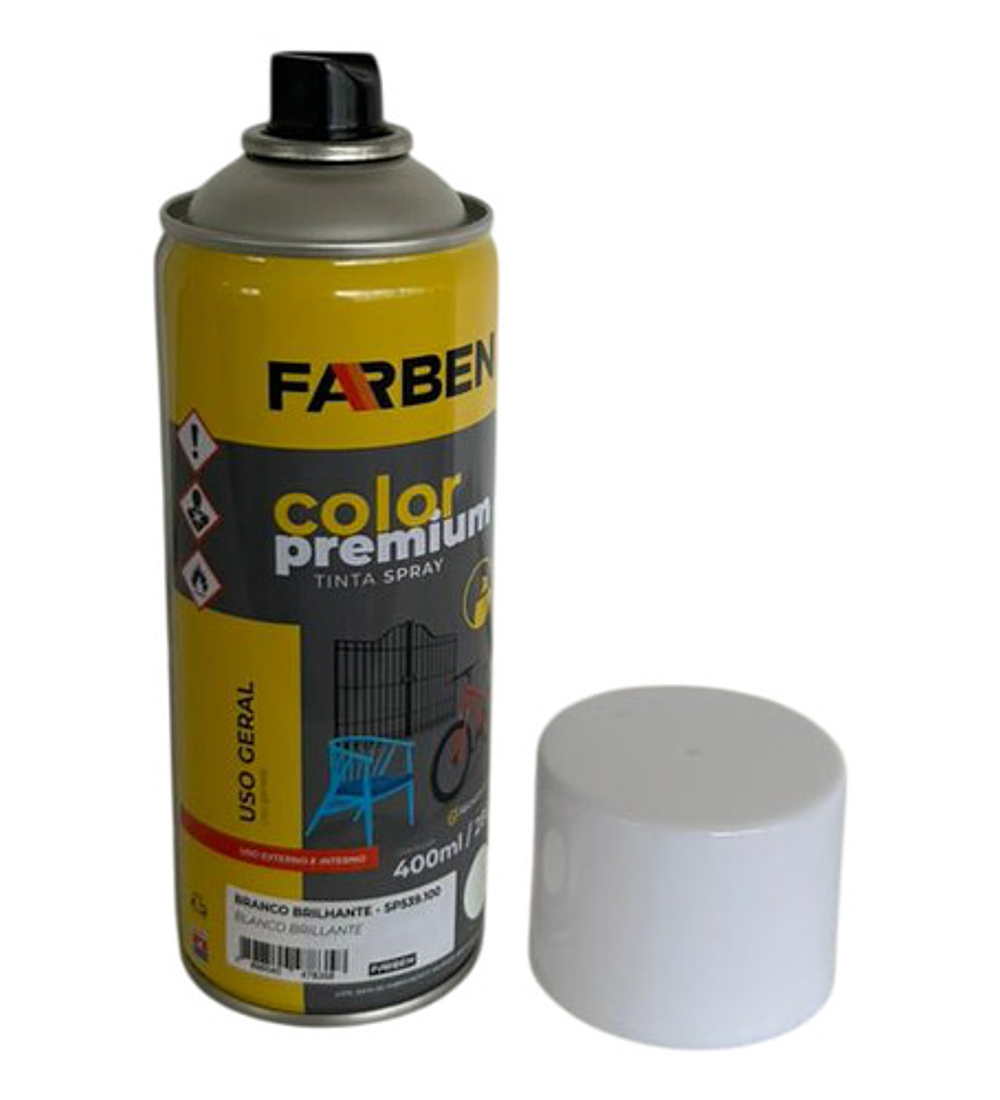 Pintura Spray Farben 400 Ml Blanco Brillante Secado Rápido