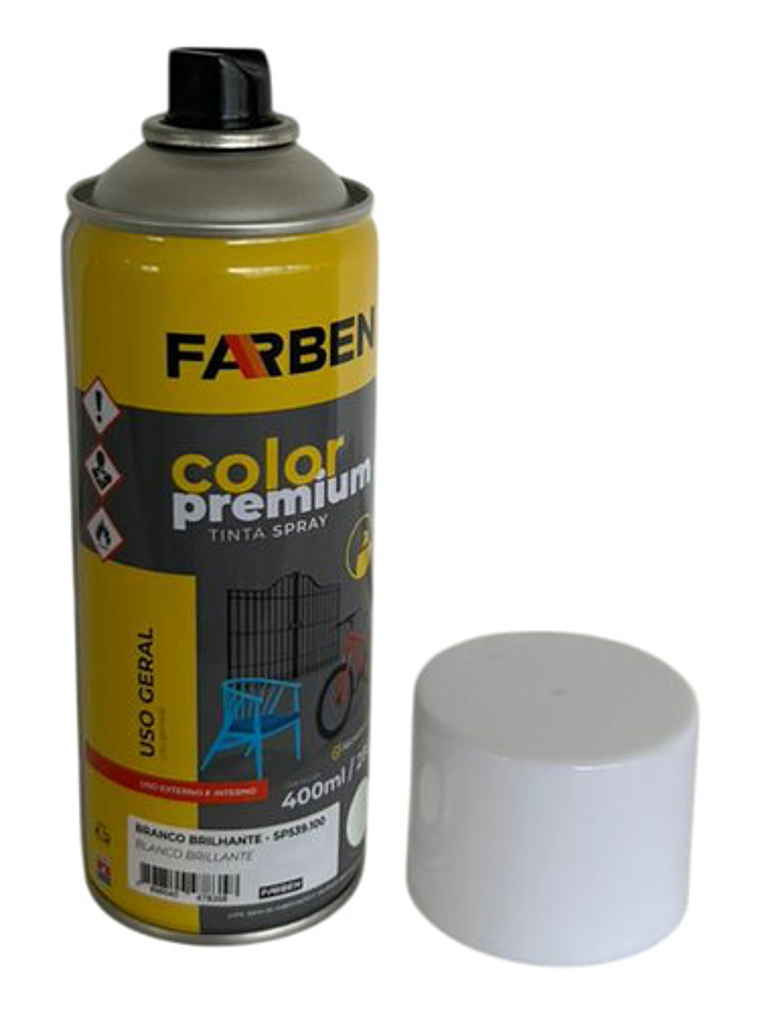Pintura Spray Farben 400 Ml Blanco Brillante Secado Rápido 2