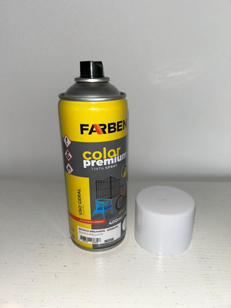 Pintura Spray Farben 400 Ml Blanco Brillante Secado Rápido 6