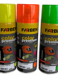 Pintura Spray Farben 350ml Verde Fluorescente Set 3 Unidades - Miniatura 1