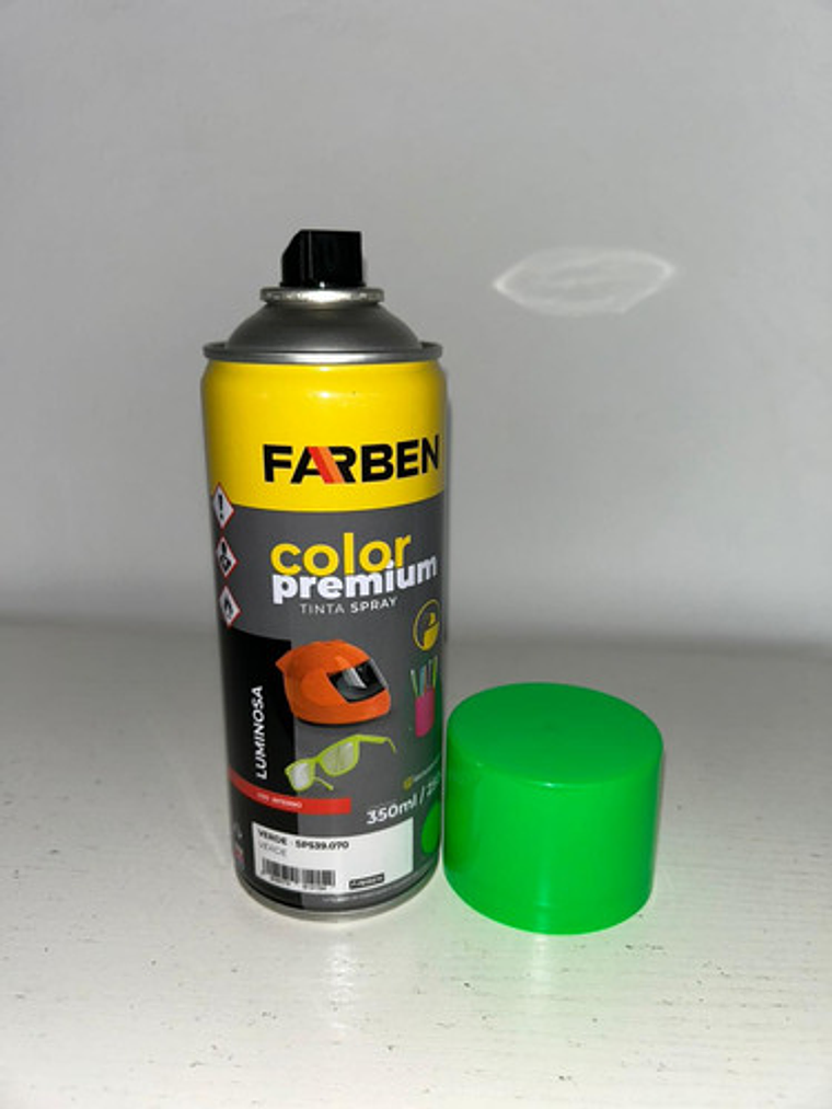 Pintura Spray Farben 350ml Verde Fluorescente Set 3 Unidades 4