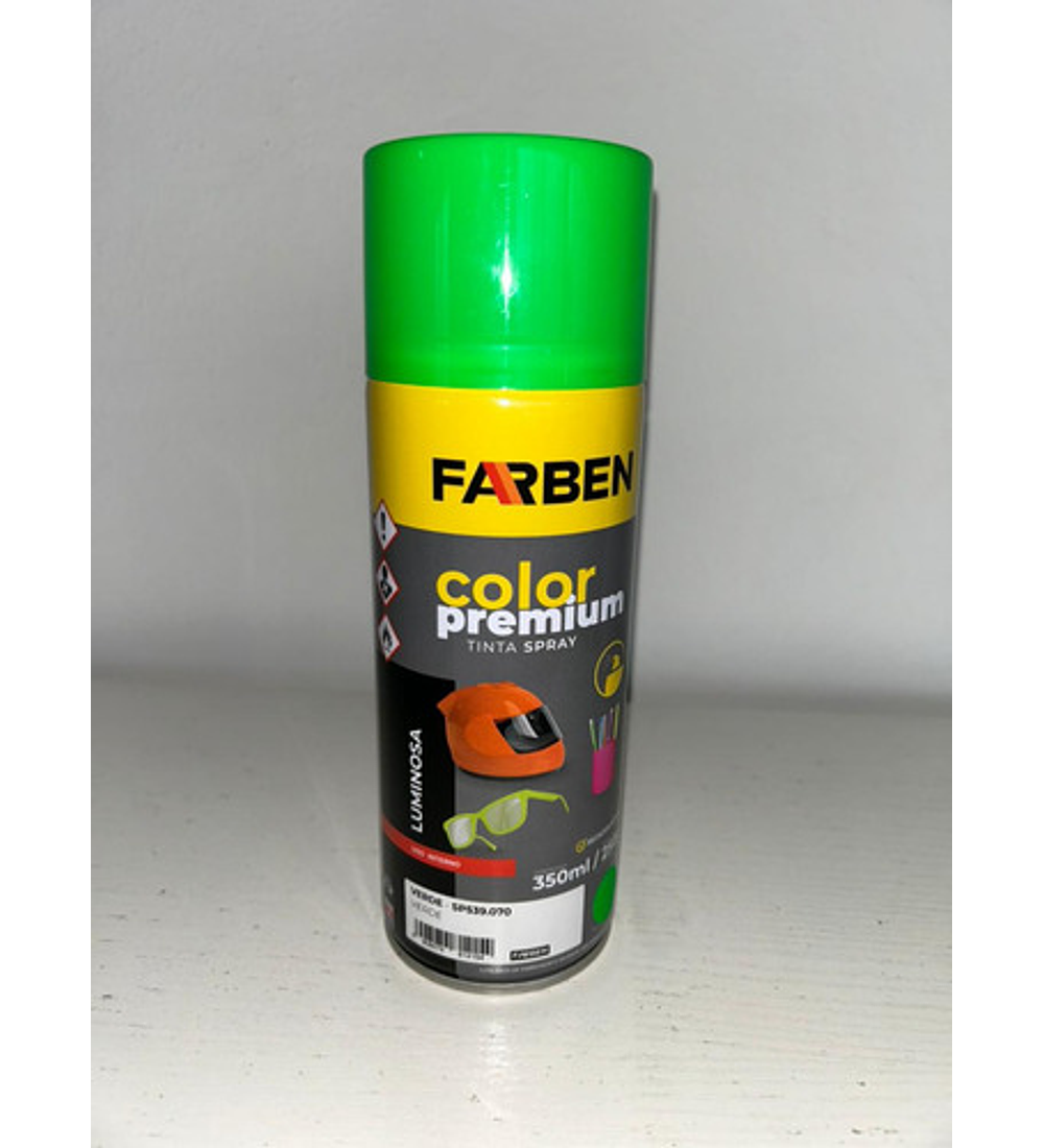Pintura Spray Farben 350ml Verde Fluorescente Set 3 Unidades