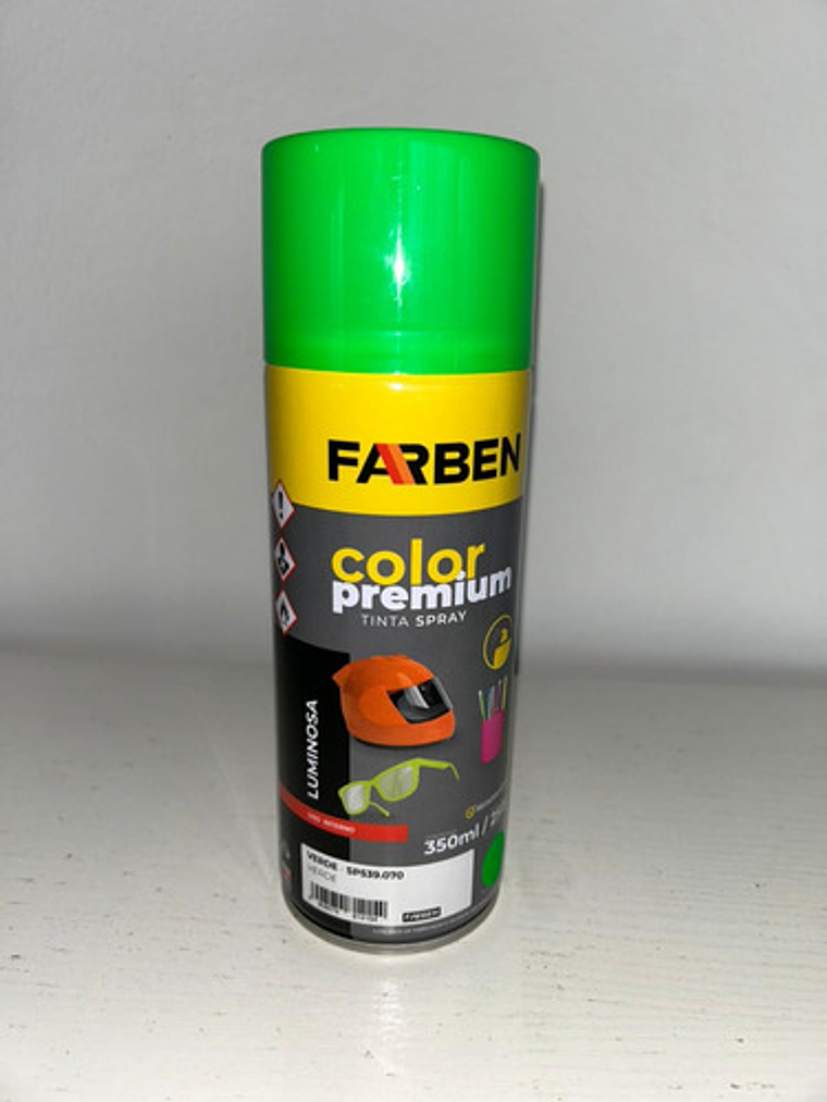 Pintura Spray Farben 350ml Verde Fluorescente Set 3 Unidades 5