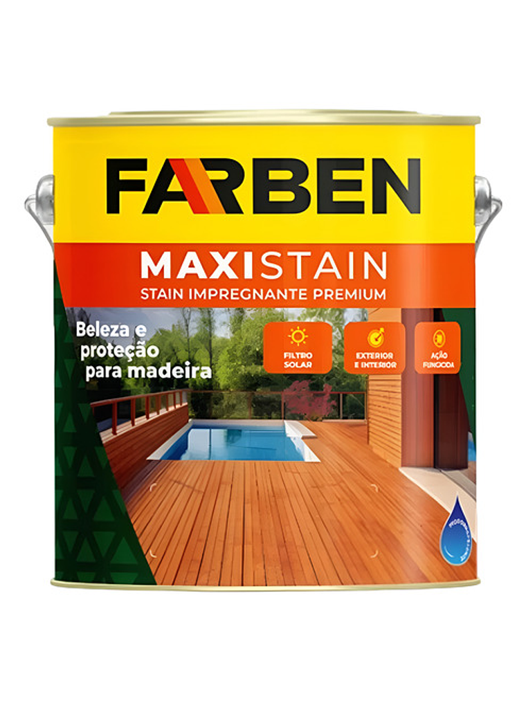 Protector Stain Farben Galón Impregnante Filtro Uv Mate Caoba/mogno 1