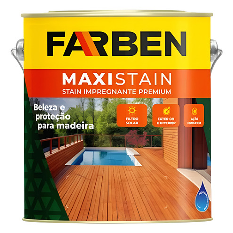 Protector Stain Farben Galón Impregnante Filtro Uv Mate Caoba/mogno 1