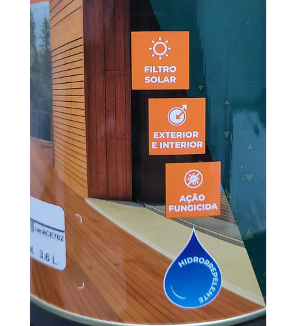 Protector Stain Farben Galón Impregnante Filtro Uv Mate Caoba/mogno