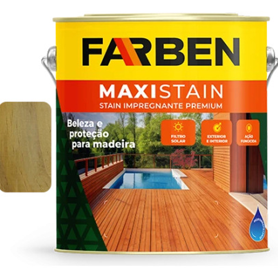 Protector Stain Farben Galón Impregnante Filtro Uv Canela Mate 4
